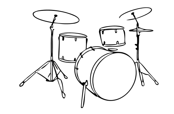 Schlagzeugunterricht Wien – Schlagzeug Illustration